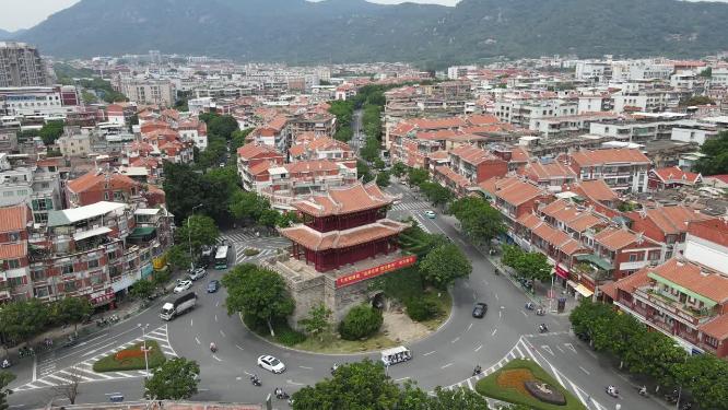 航拍福建泉州朝天门