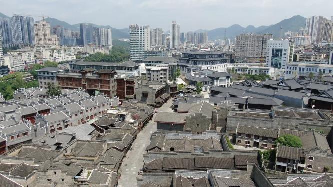 航拍贵州铜仁古城