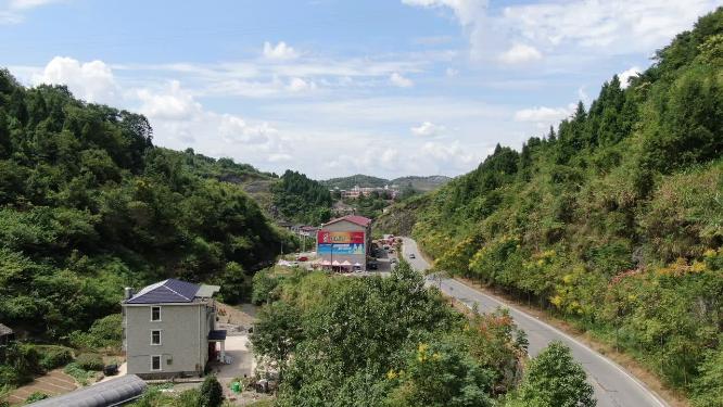 大山公路交通航拍