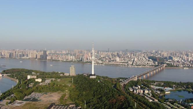 武汉电视塔地标航拍