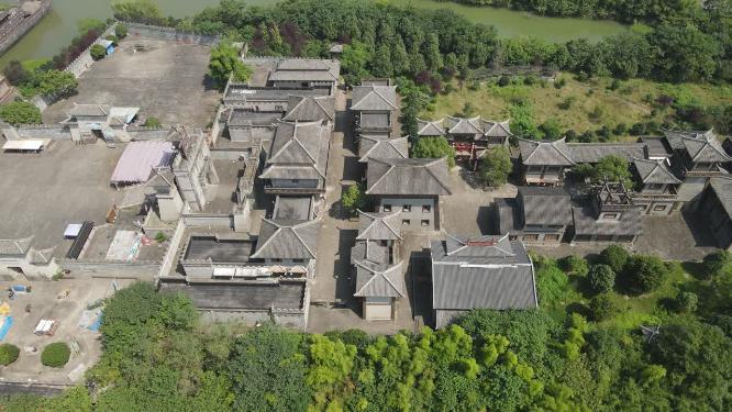 湖北赤壁三国古战场5A景区航拍