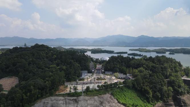 湖北咸宁赤壁陆水湖航拍