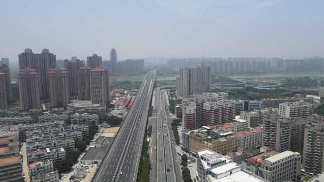 福建泉州城市交通航拍