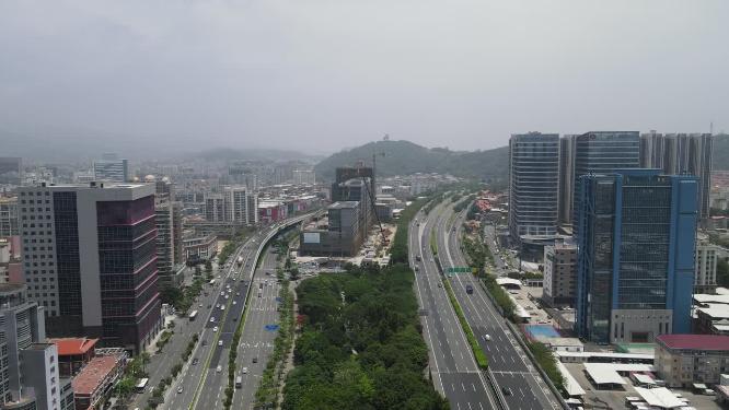 福建泉州城市交通航拍