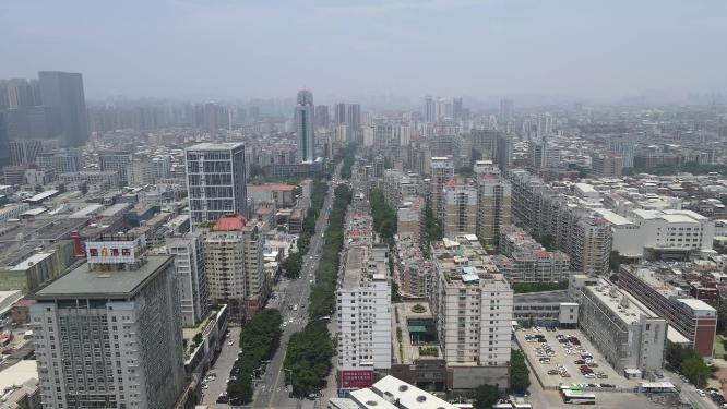 福建泉州城市交通航拍
