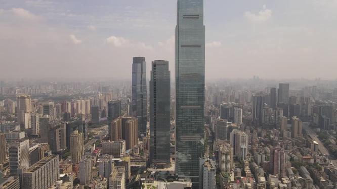 航拍湖南长沙城市建设