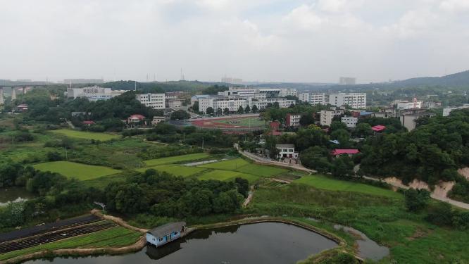 航拍长沙航空学院