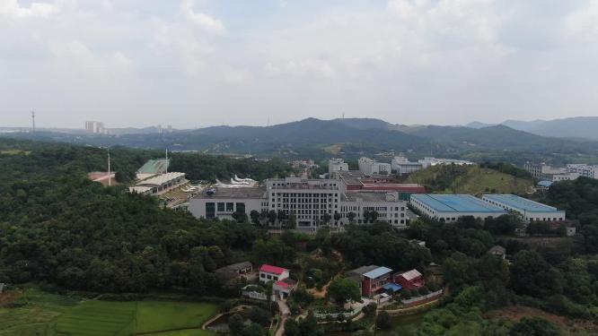 航拍长沙航空学院