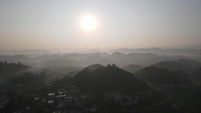 贵州青岩古镇5A景区航拍