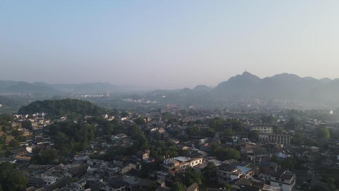 贵州青岩古镇5A景区航拍