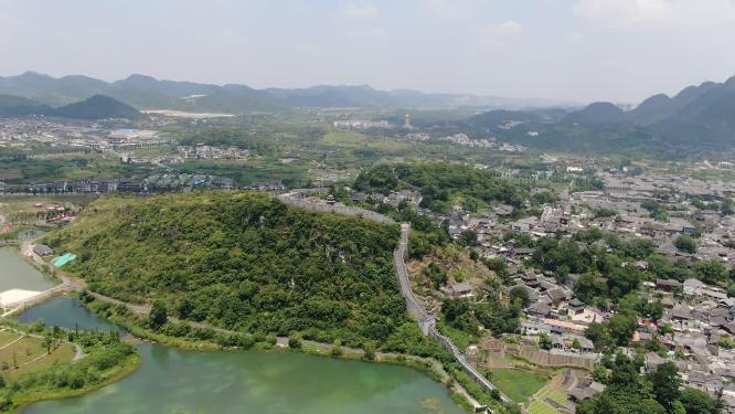 贵州青岩古镇5A景区航拍