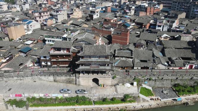 航拍福建汀州古城4A景区