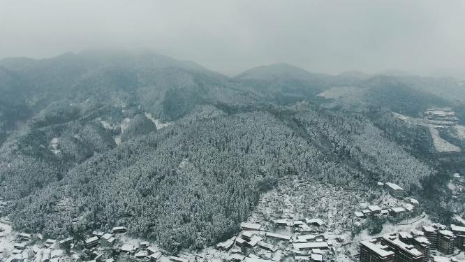 合集冬天森林雪景4K航拍