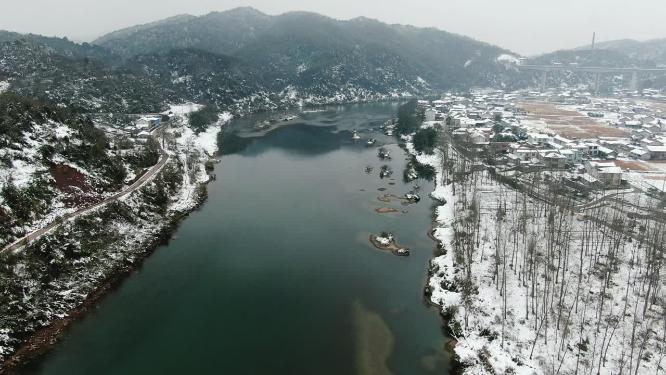 合集南方冬天雪景4K航拍