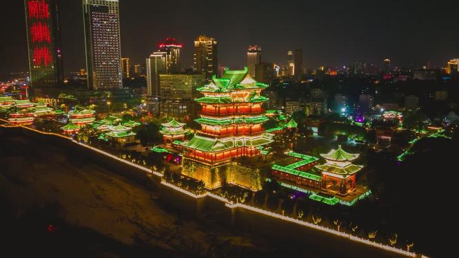 合集江西南昌城市风光航拍移动延时