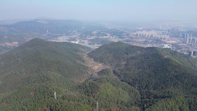 山川丘陵地貌4K航拍