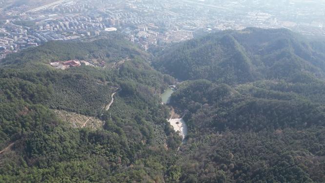 山川丘陵地貌4K航拍