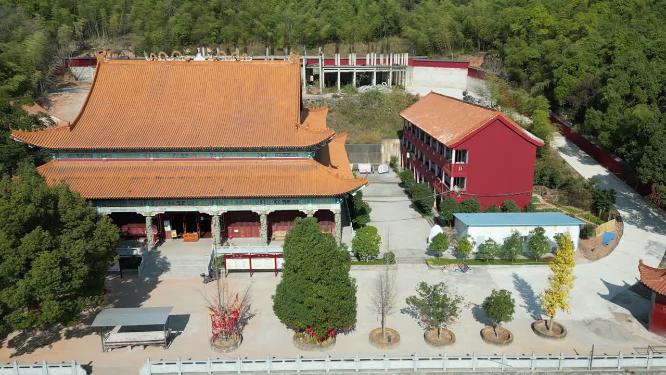 湖南怀化中坡山菩提寺4K航拍