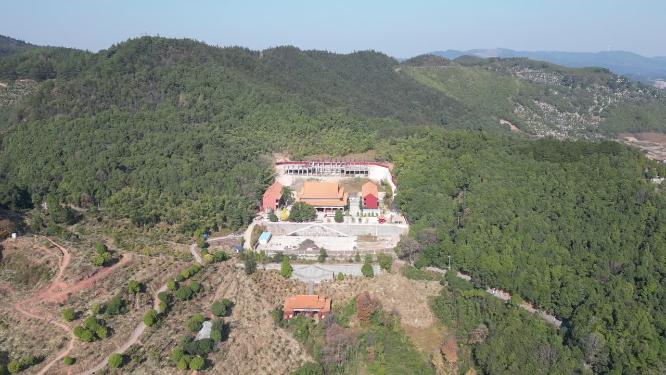 湖南怀化中坡山菩提寺4K航拍