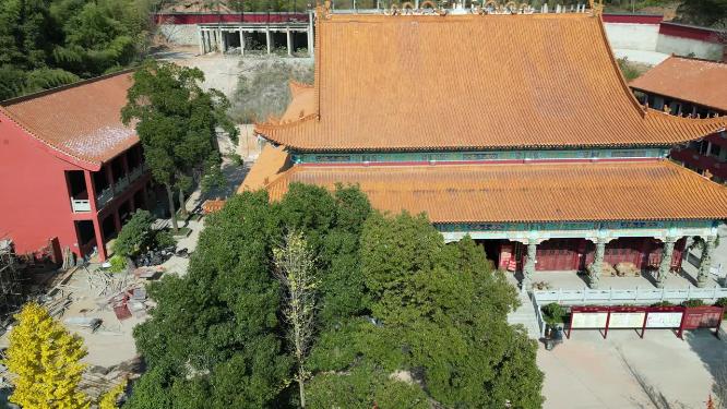 湖南怀化中坡山菩提寺4K航拍