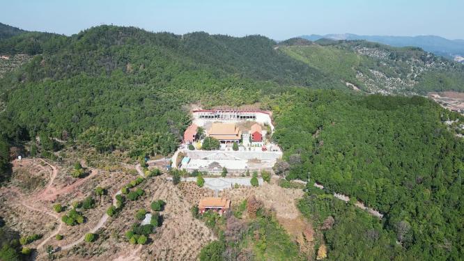 合集湖南中坡山菩提寺4K航拍