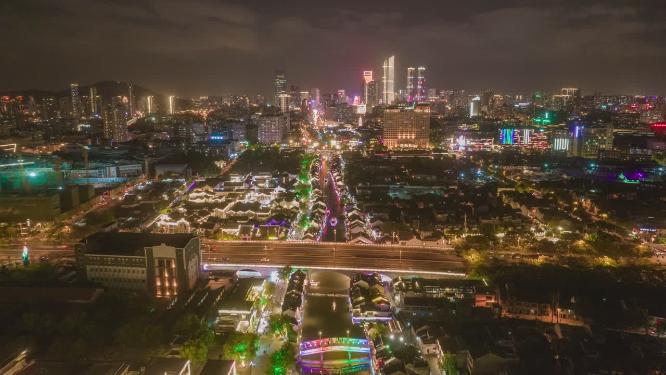 合集无锡城市风光航拍移动延时