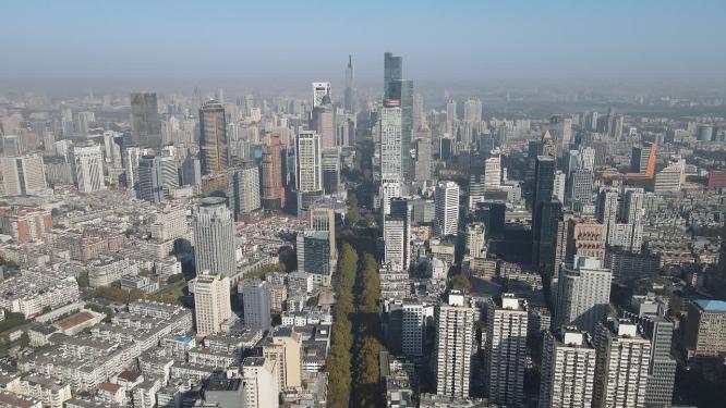 江苏南京城市风光航拍