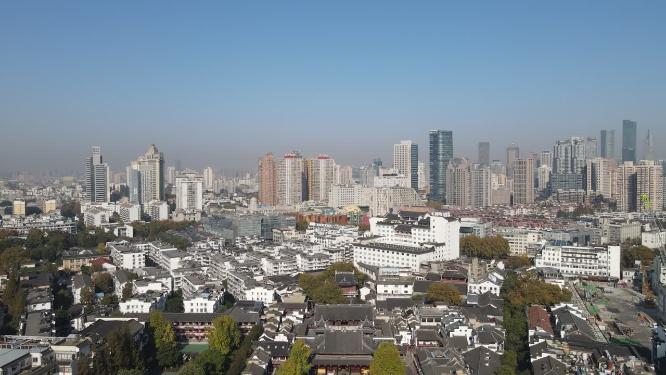 江苏南京城市风光航拍