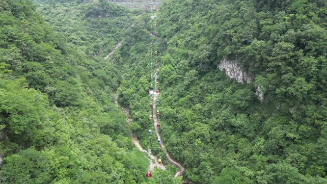 湖北宜昌三峡人家5A景区航拍