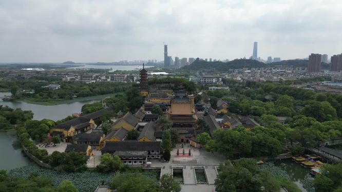 江苏镇江金山寺航拍