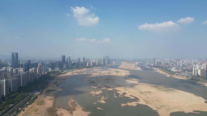 江西南昌城市天际线航拍