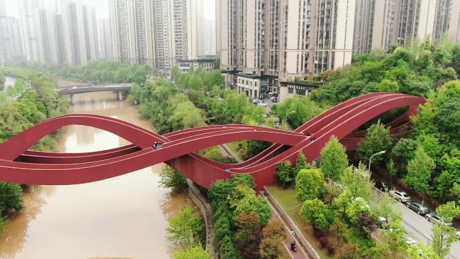 合集城市网红中国结桥梁4K航拍