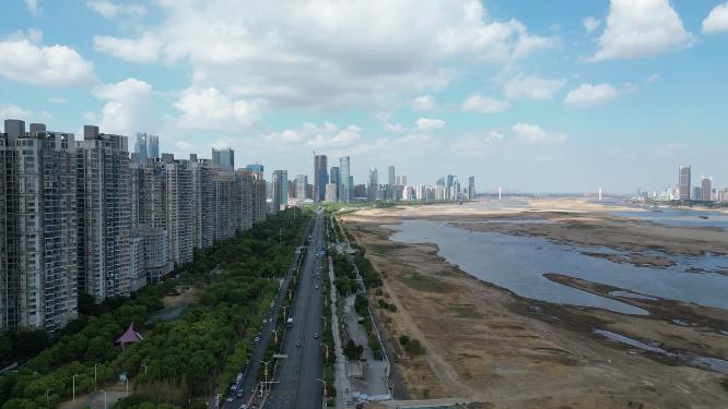 江西南昌城市风光航拍