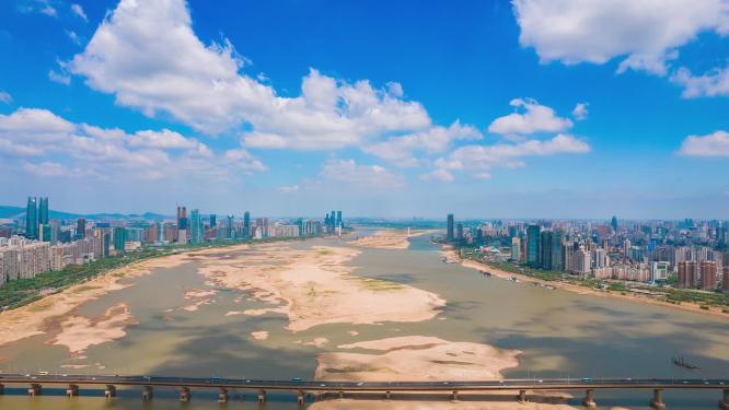 江西南昌城市风光航拍