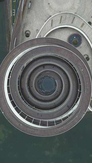 湖南长沙梅溪湖城市广场航拍