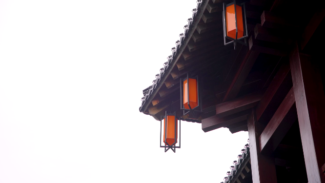 杭州拱墅区香积寺建筑4K视频素材