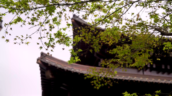 杭州拱墅区香积寺建筑4K视频素材