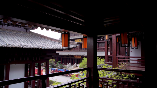 杭州拱墅区香积寺建筑4K视频素材