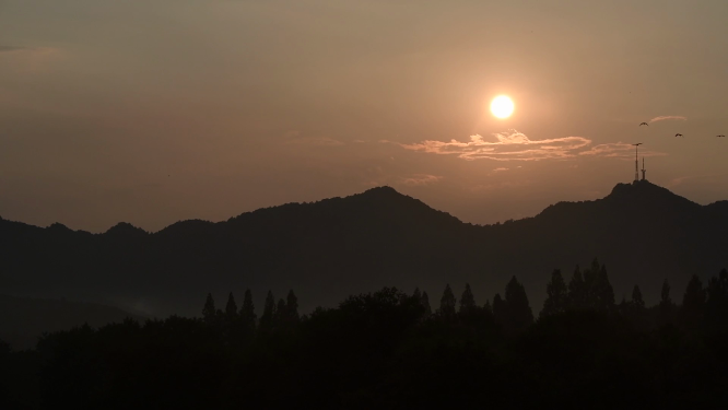 杭州西湖落日视频素材
