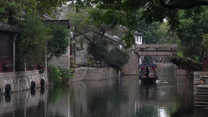 浙江湖州南浔古镇江南水乡4K实拍视频