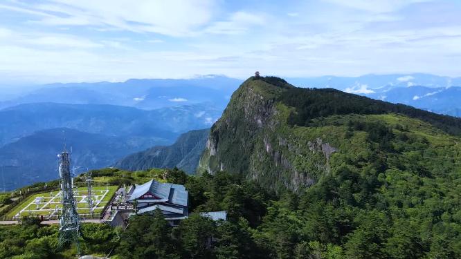 四川峨眉山航拍视频素材