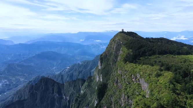 四川峨眉山航拍视频素材