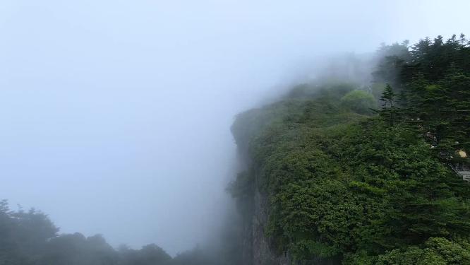 四川峨眉山金顶大佛航拍视频素材