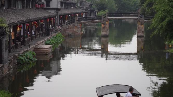 浙江嘉兴西塘古镇江南水乡风景