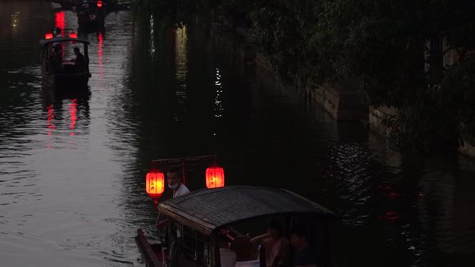 浙江嘉兴西塘古镇江南水乡风景