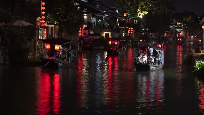 浙江嘉兴西塘古镇江南水乡风景