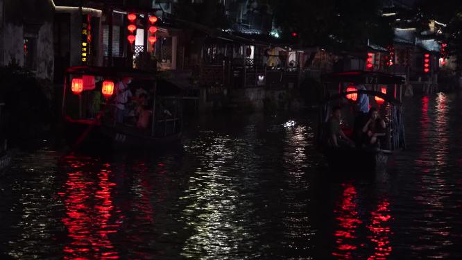 浙江嘉兴西塘古镇江南水乡风景