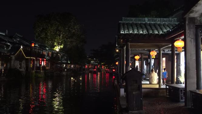浙江嘉兴西塘古镇江南水乡风景