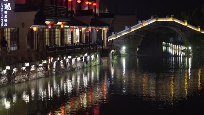 浙江嘉兴西塘古镇江南水乡风景