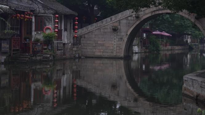 浙江嘉兴西塘古镇江南水乡风景